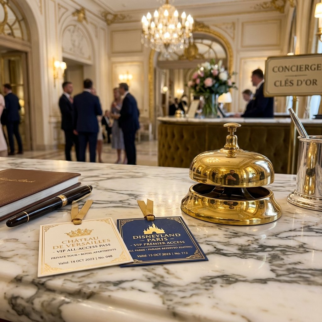 Service de conciergerie de luxe pour réservation de billets Disneyland et Château de Versailles