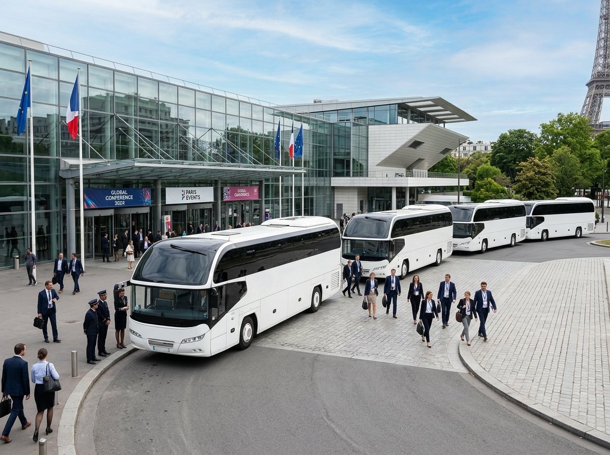 🚌 Convoi d’Autocars Grand Tourisme — Congrès Internationaux & Événements Collectifs 🇫🇷 avec plaque officielle TAXIVTCPARIS